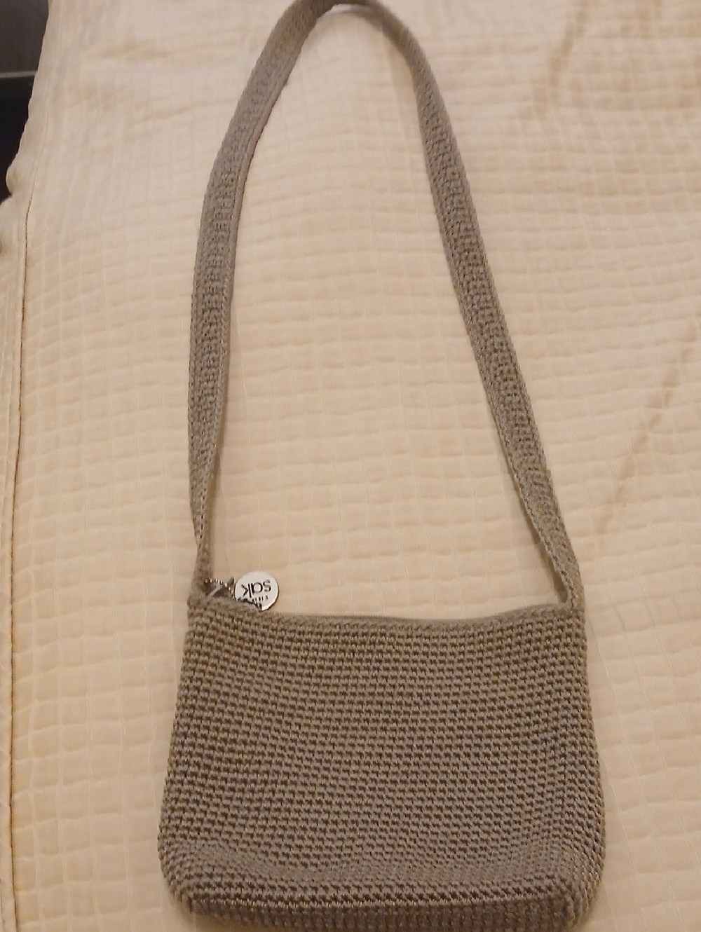 Handwoven Tan Shoulder Bag by The Sak